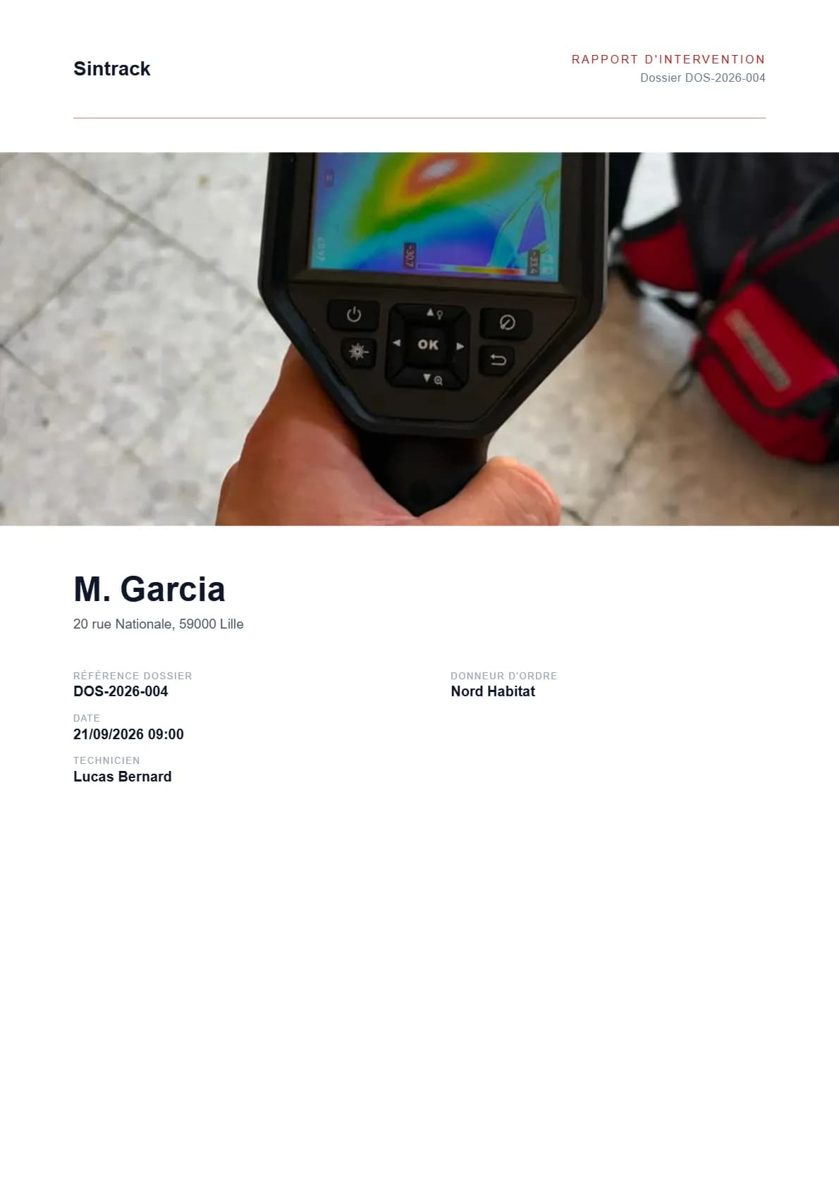 Aperçu du gabarit de rapport PDF « Épuré »