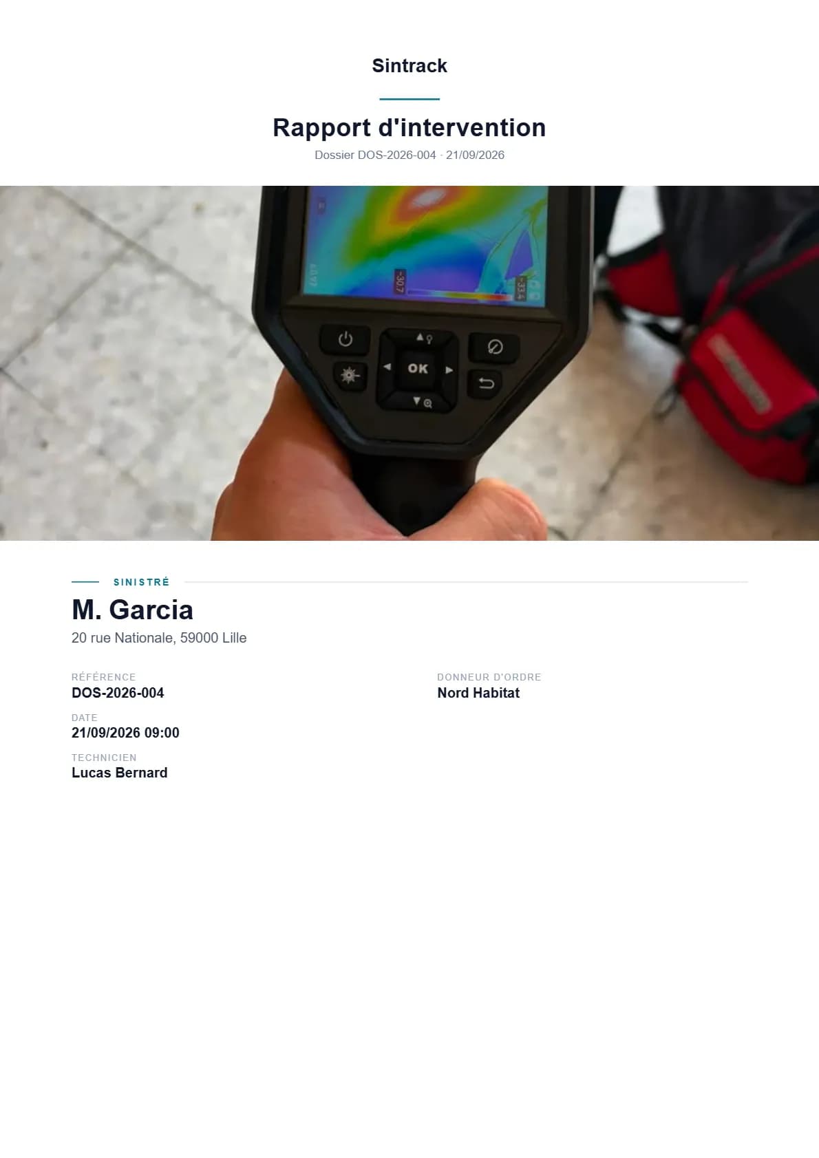 Aperçu du gabarit de rapport PDF « Premium »